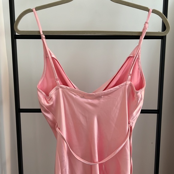Motel Rocks Paiva Mini Slip Dress in Pink - Picture 5 of 5